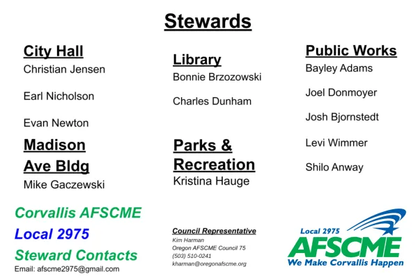 Stewards